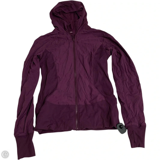 Athletic Jacket By Lululemon In Purple, Size: M