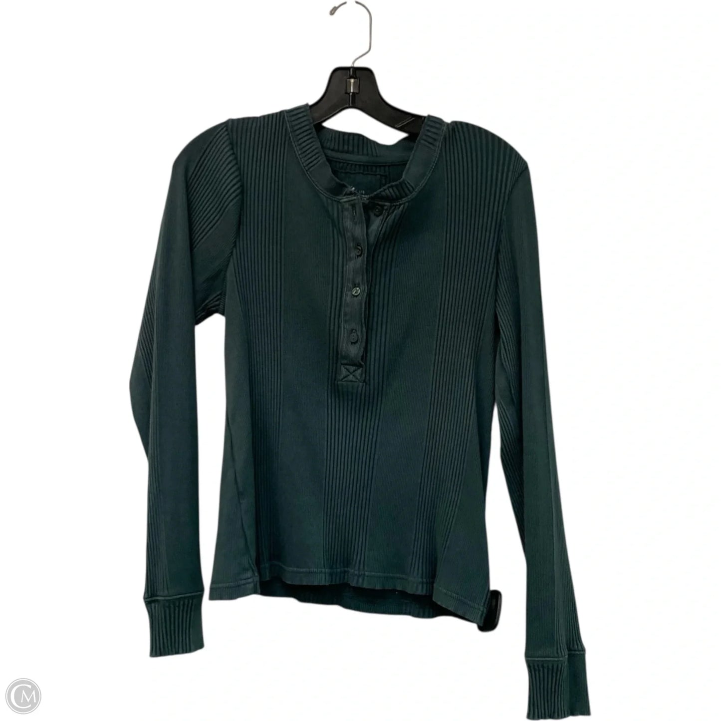 Top Long Sleeve By Aerie In Green, Size: L