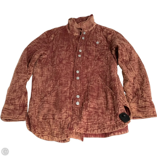 Coat Puffer & Quilted By Pilcro In Orange & Red, Size: L