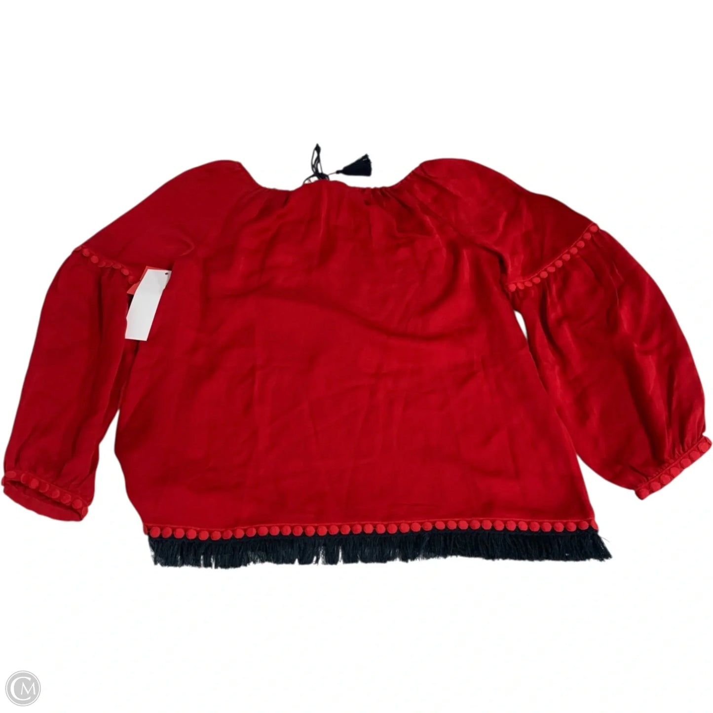 Top Long Sleeve Designer By Tory Burch In Red, Size: S