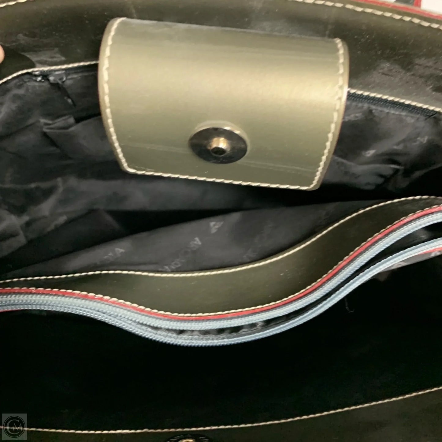 Handbag Leather By Arcadia, Size: Large