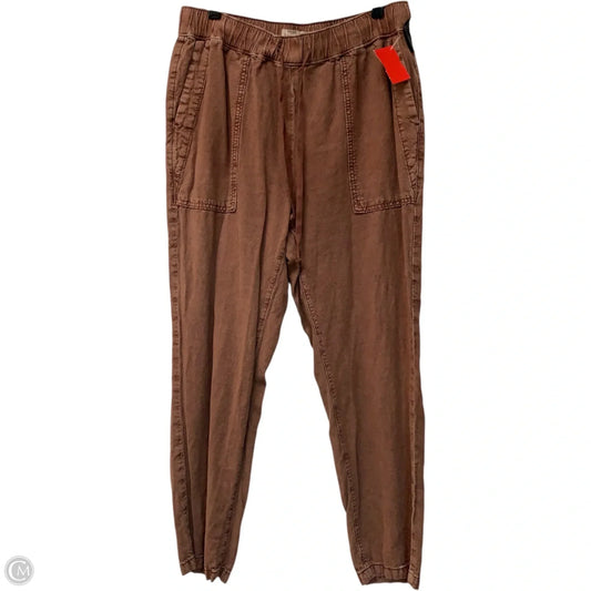 Pants Linen By Pilcro In Brown, Size: S