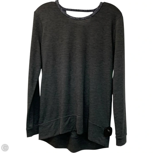 Athletic Top Long Sleeve Crewneck By Victorias Secret In Grey, Size: Xs