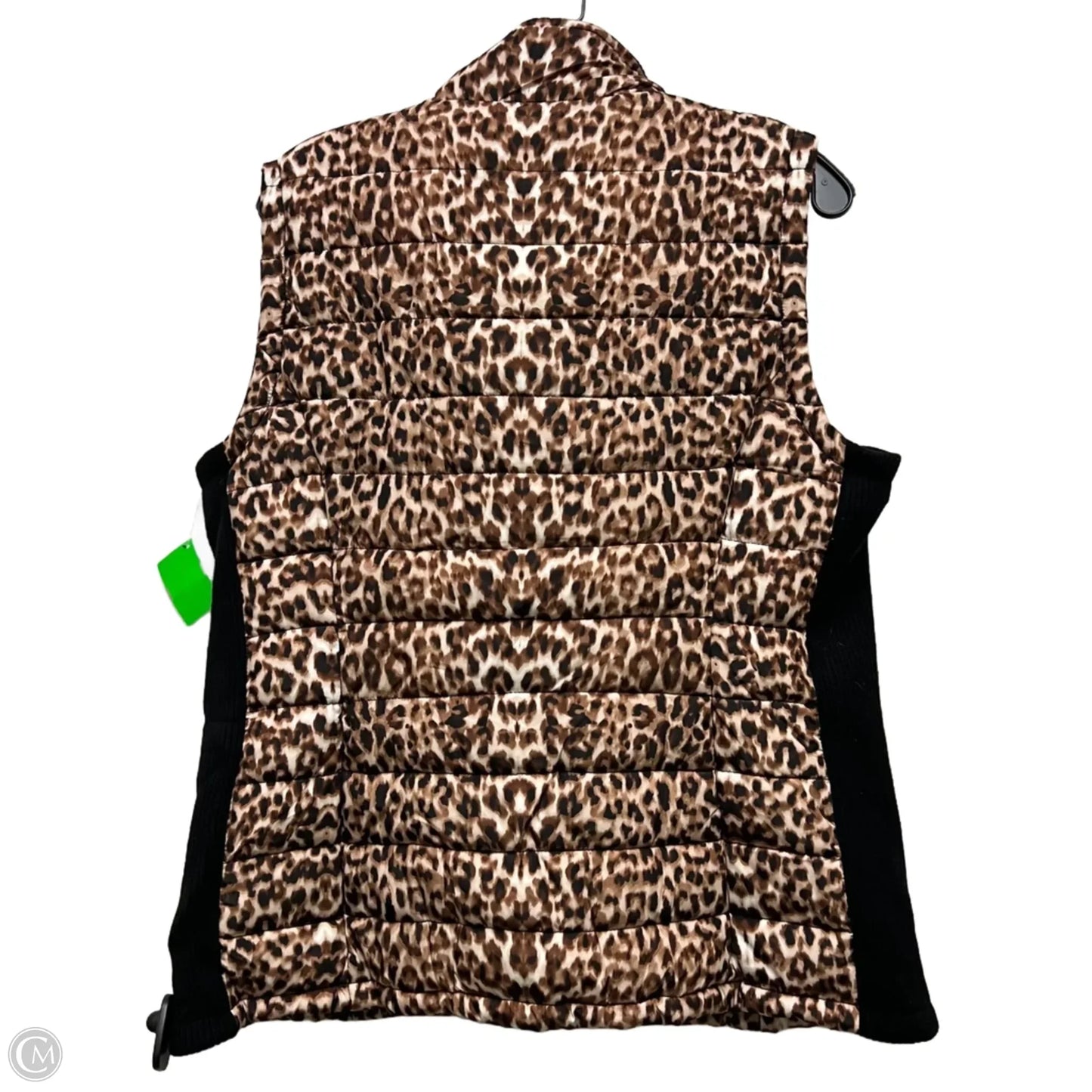 Vest Puffer & Quilted By Calvin Klein In Animal Print, Size: L