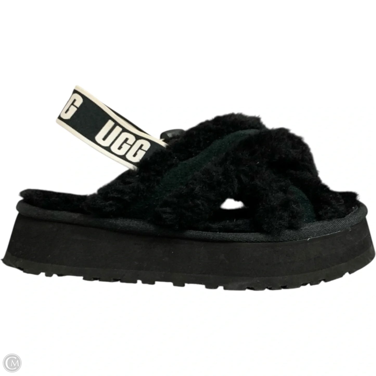 Sandals Designer By Ugg In Black, Size: 7