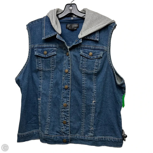 Vest Other By Live A Little In Blue Denim, Size: Xl
