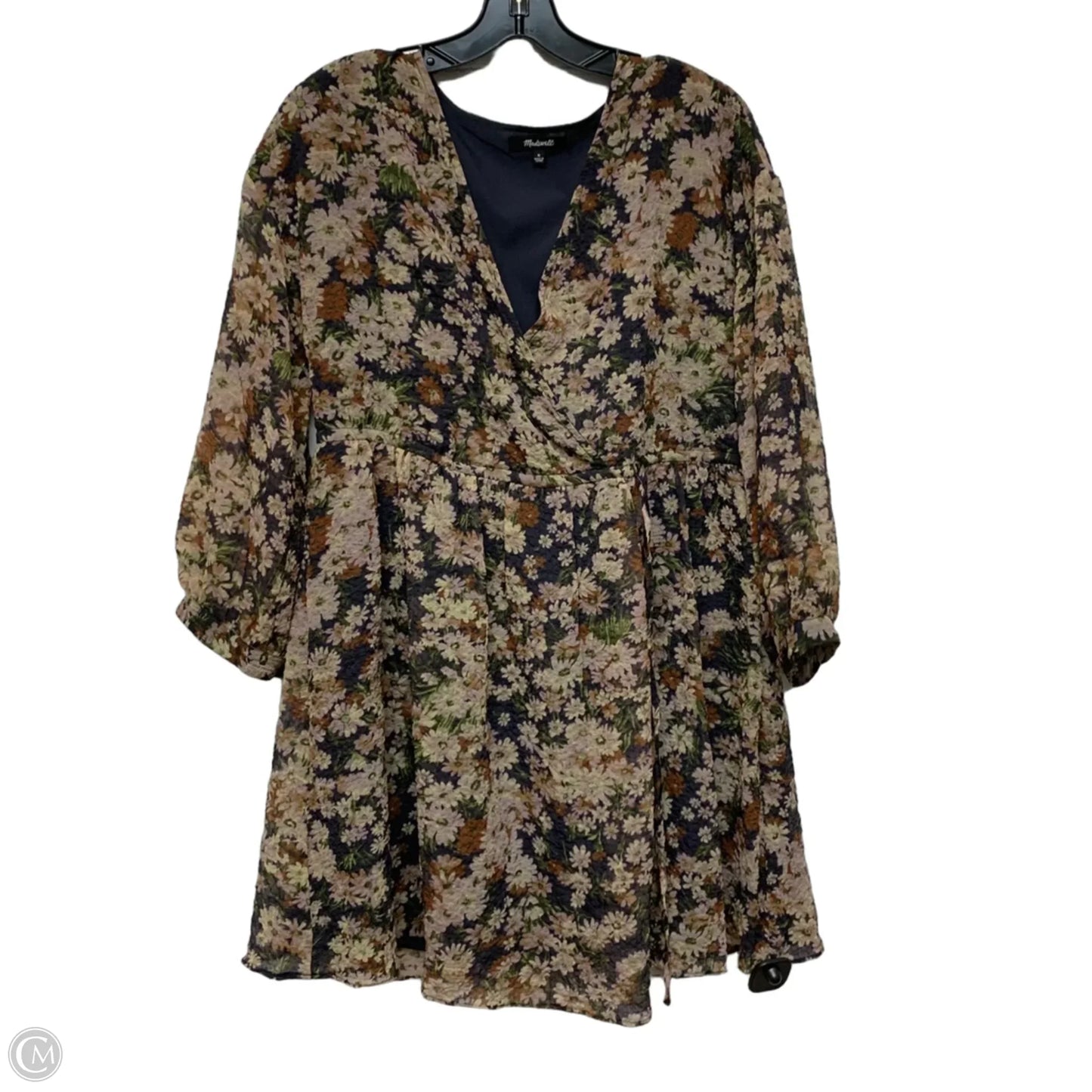 Dress Casual Short By Madewell In Purple & Tan, Size: M