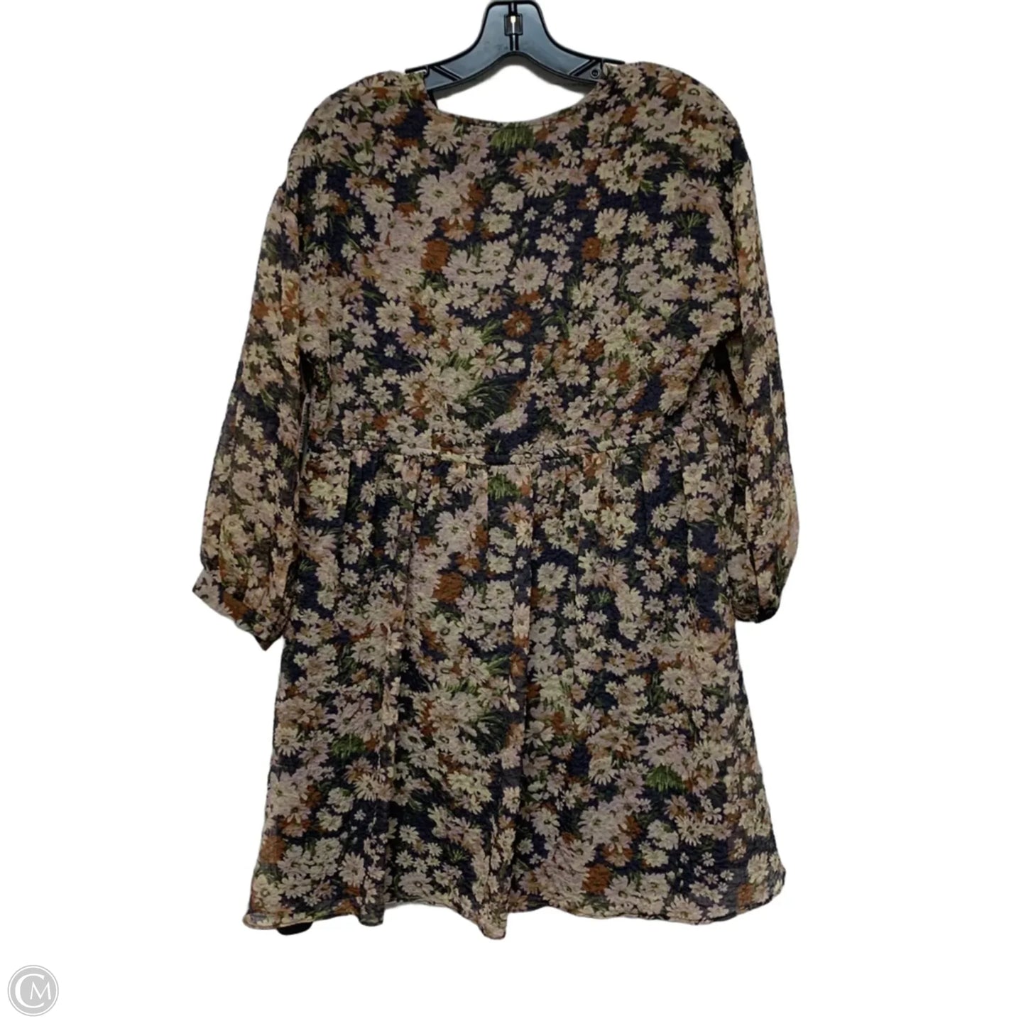 Dress Casual Short By Madewell In Purple & Tan, Size: M