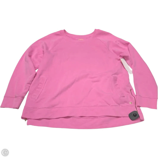 Sweatshirt Designer By Lilly Pulitzer In Pink, Size: 1x