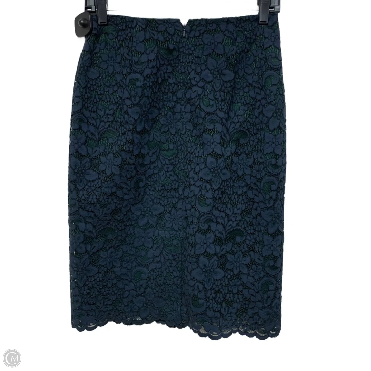 Skirt Designer By Tory Burch In Blue & Green, Size: Xs