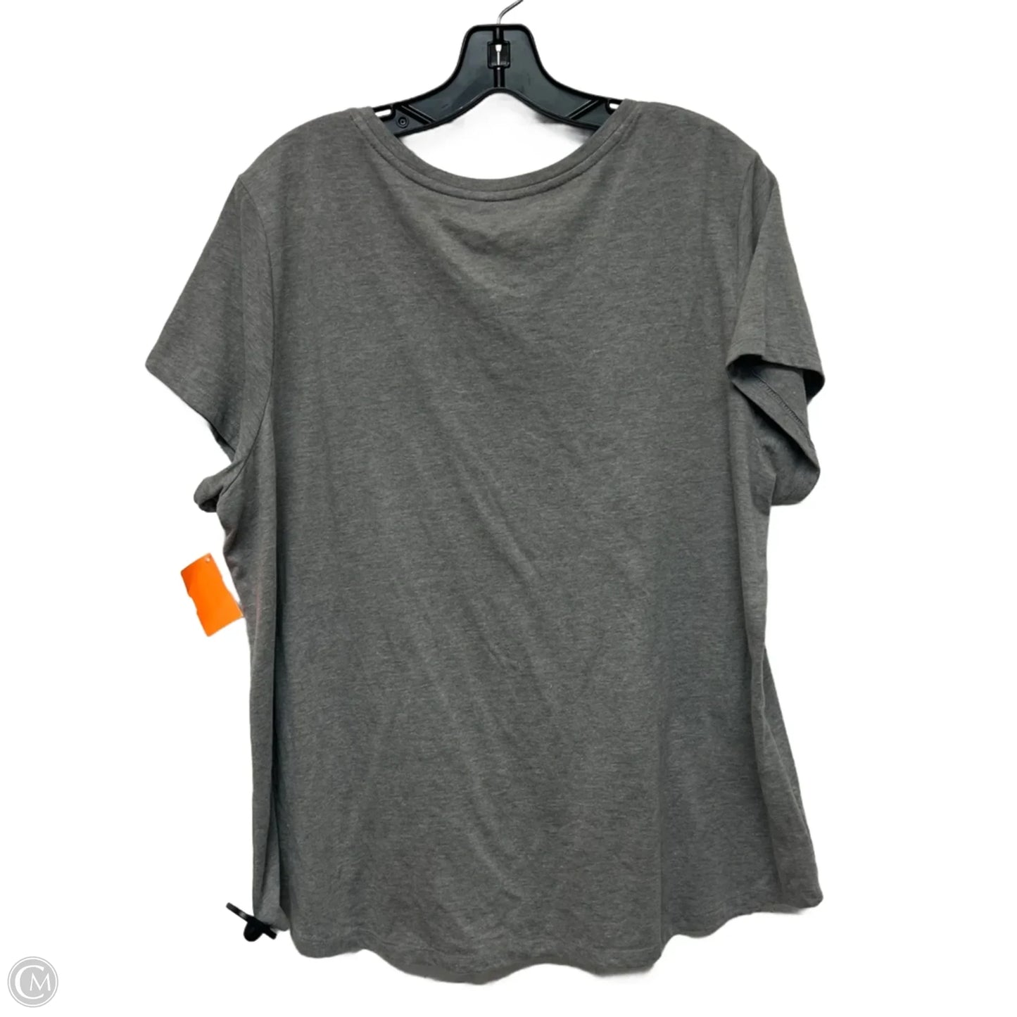 Top Short Sleeve By Sonoma In Grey, Size: 1x
