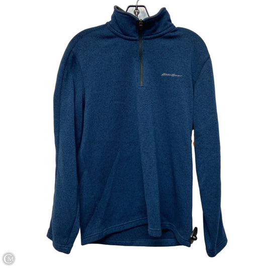 Sweatshirt Collar By Eddie Bauer In Blue, Size: M