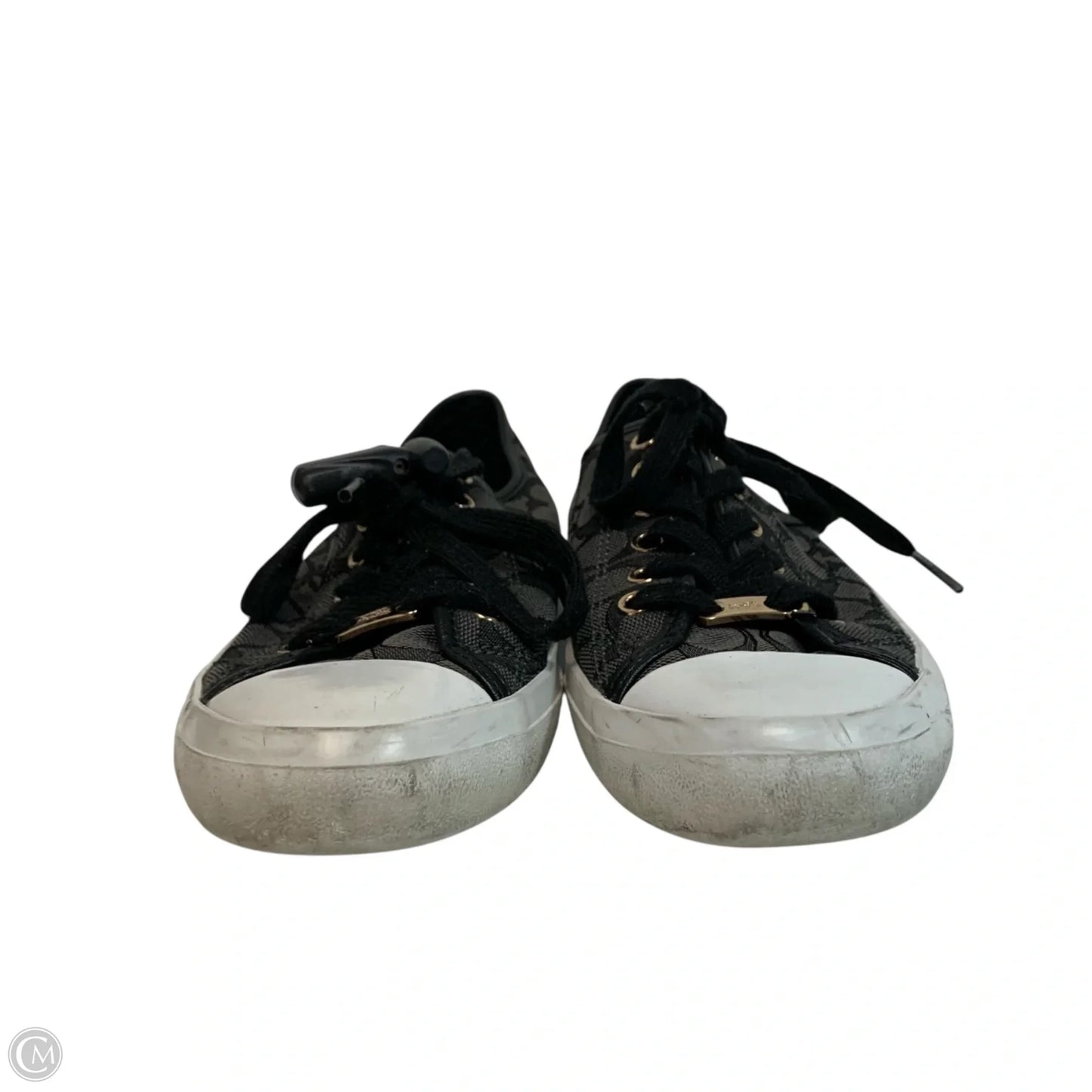 Shoes Designer By Coach In Black & Grey, Size: 9.5
