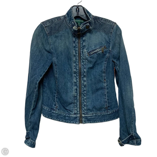 Jacket Denim By Lauren Jeans Co In Blue Denim, Size: S