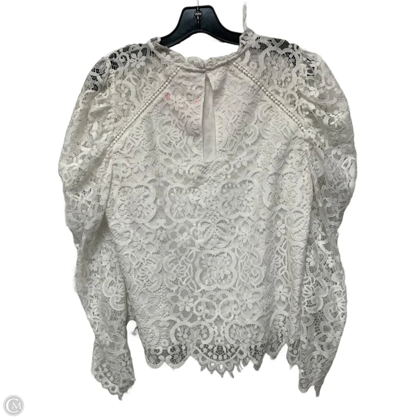 Top Long Sleeve Designer By Lilly Pulitzer In White, Size: M