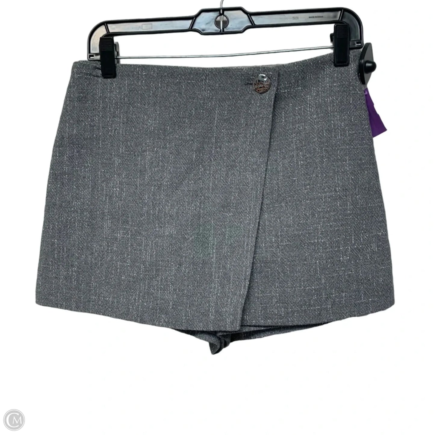 Skort By Zara In Silver, Size: S