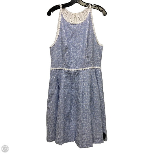 Dress Designer By Lilly Pulitzer In Blue & White, Size: Xl