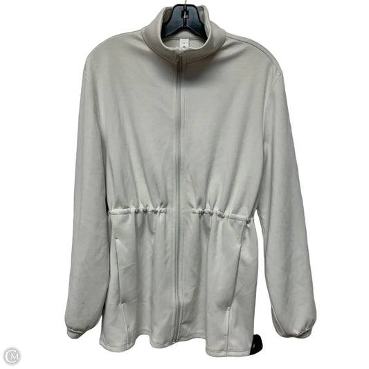 Athletic Jacket By Lululemon In Cream, Size: M