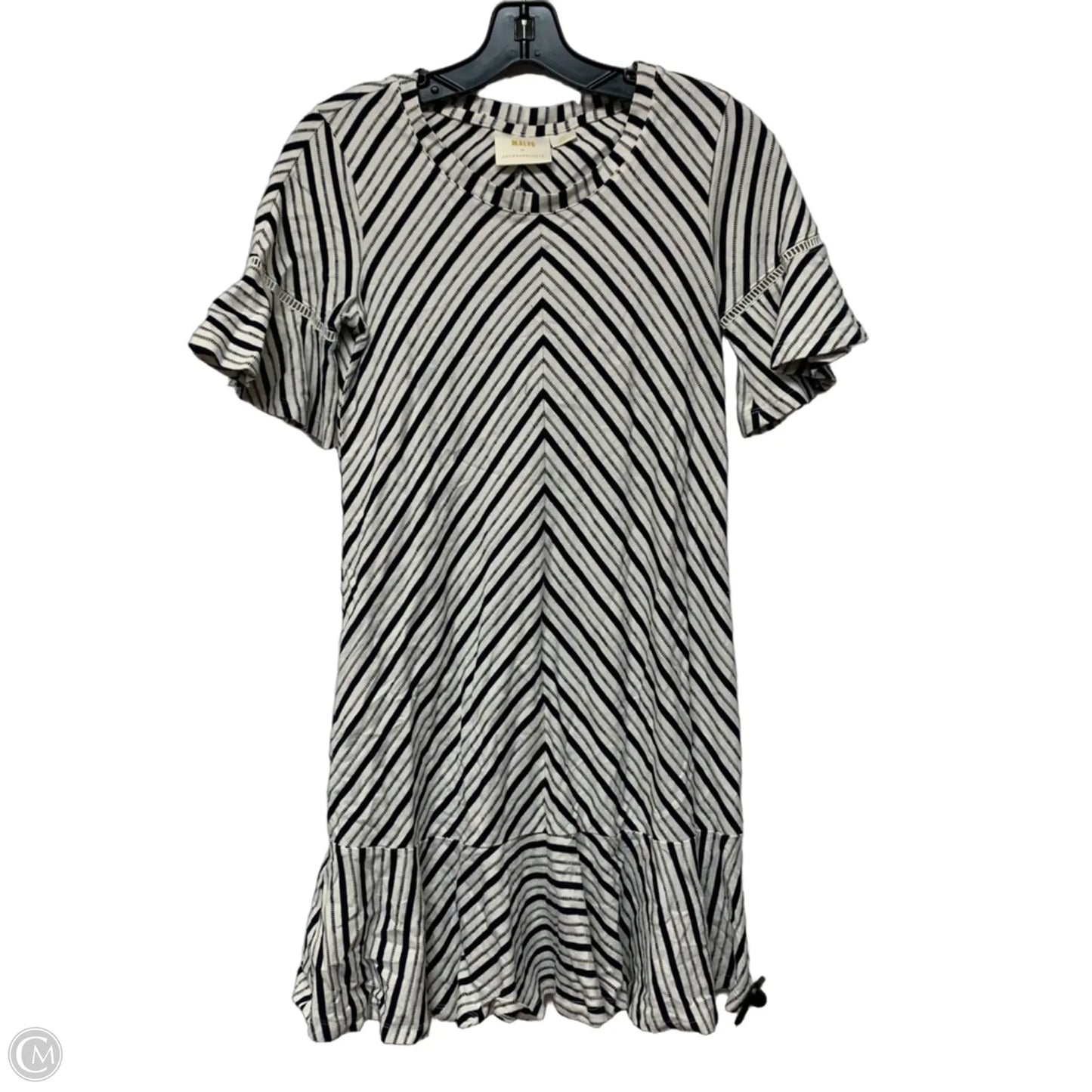 Dress Casual Short By Maeve In Black & White, Size: Xsp