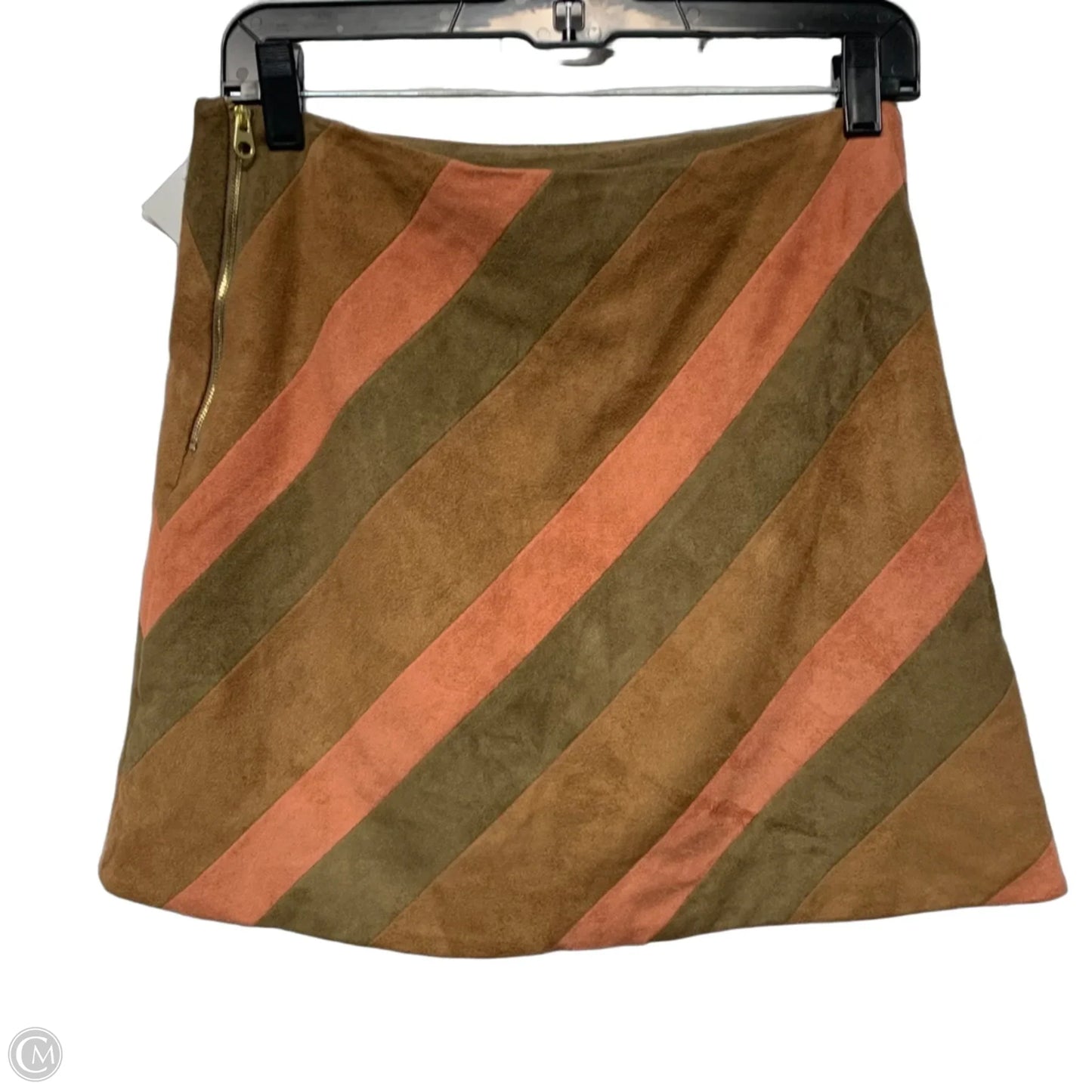 Skirt Mini & Short By Sfera In Brown & Pink, Size: S