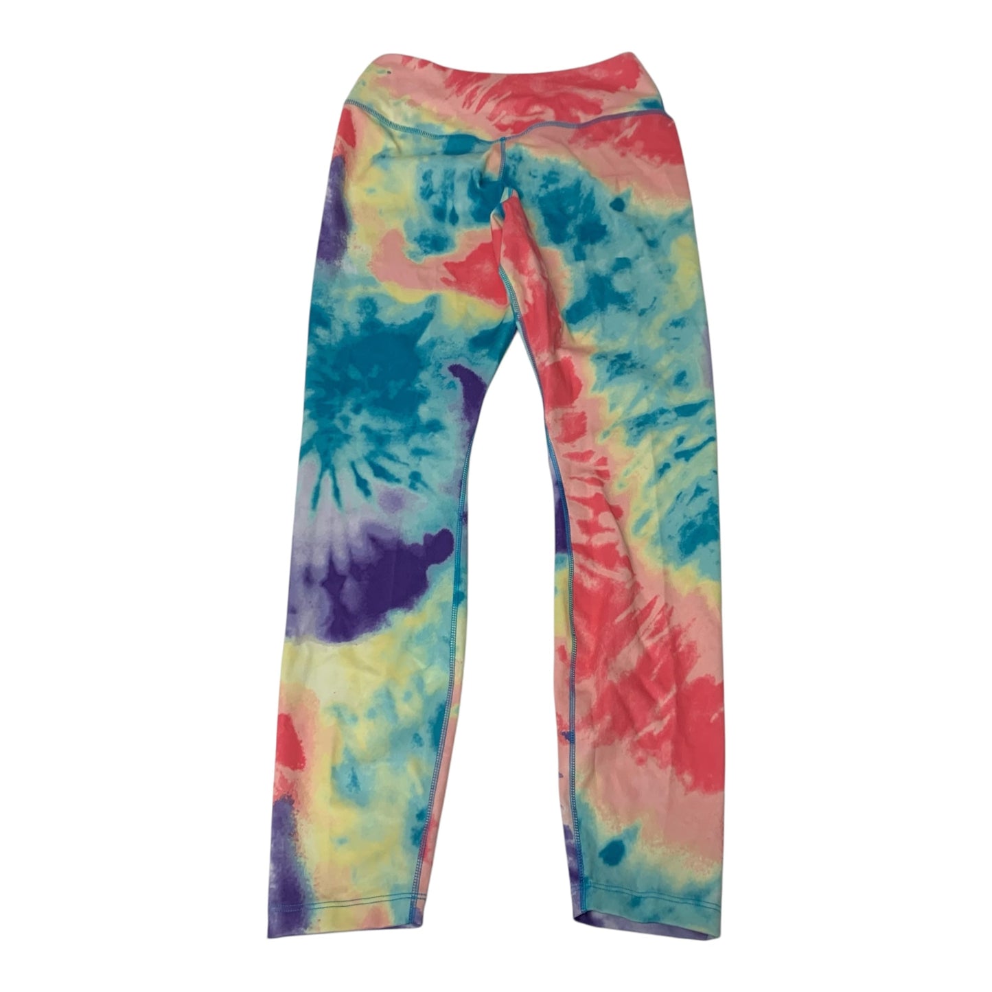 Athletic Leggings By Nike Apparel In Tie Dye Print, Size: M