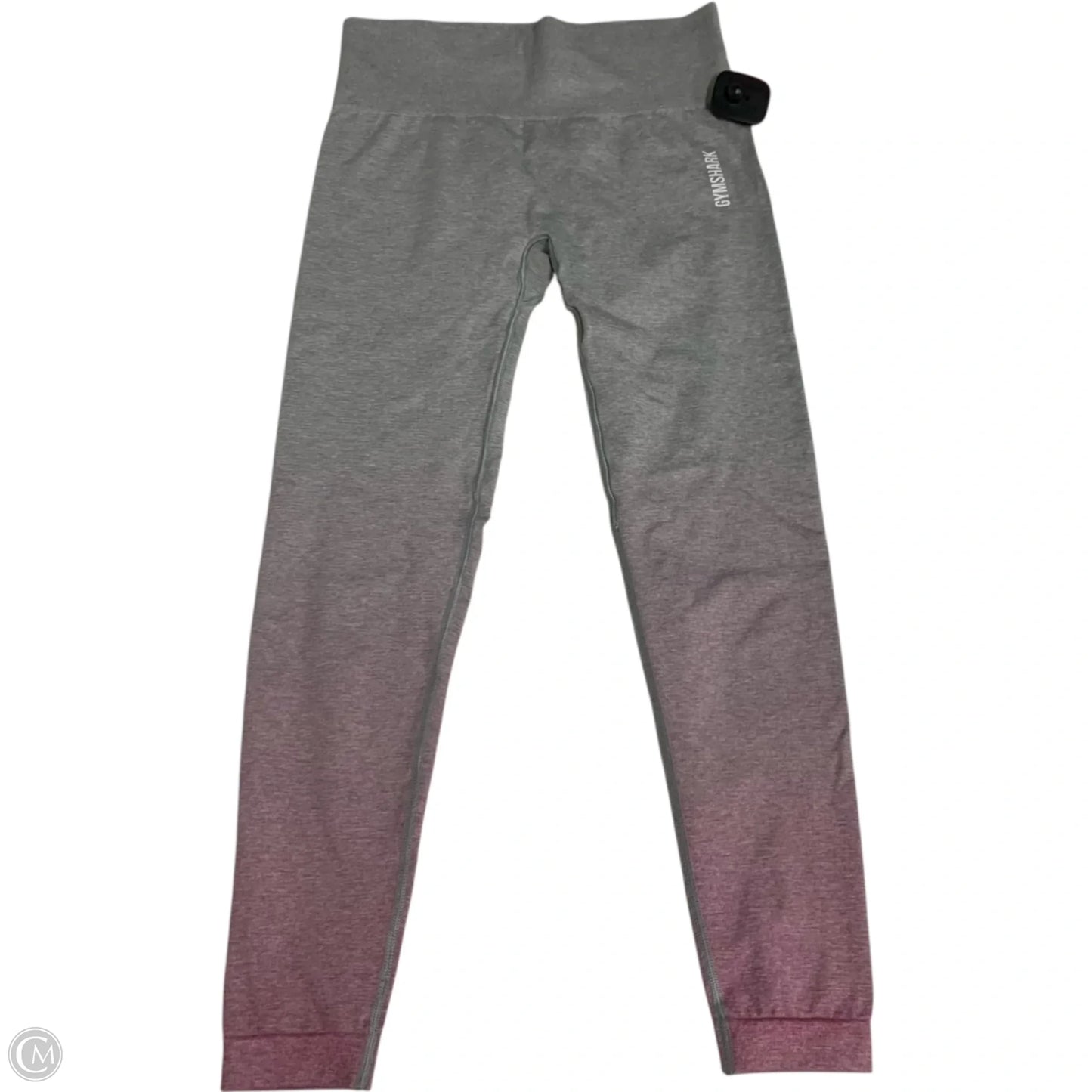 Athletic Leggings By Gym Shark In Grey & Pink, Size: M