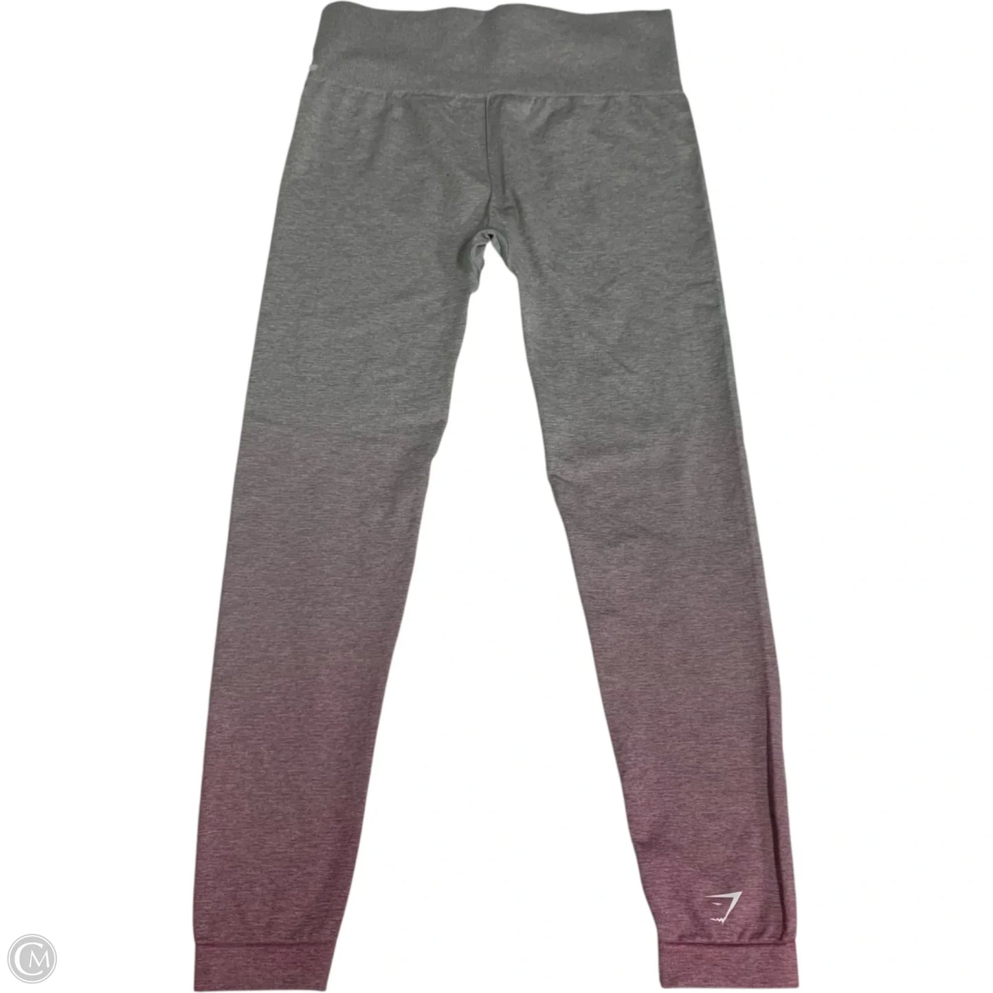 Athletic Leggings By Gym Shark In Grey & Pink, Size: M