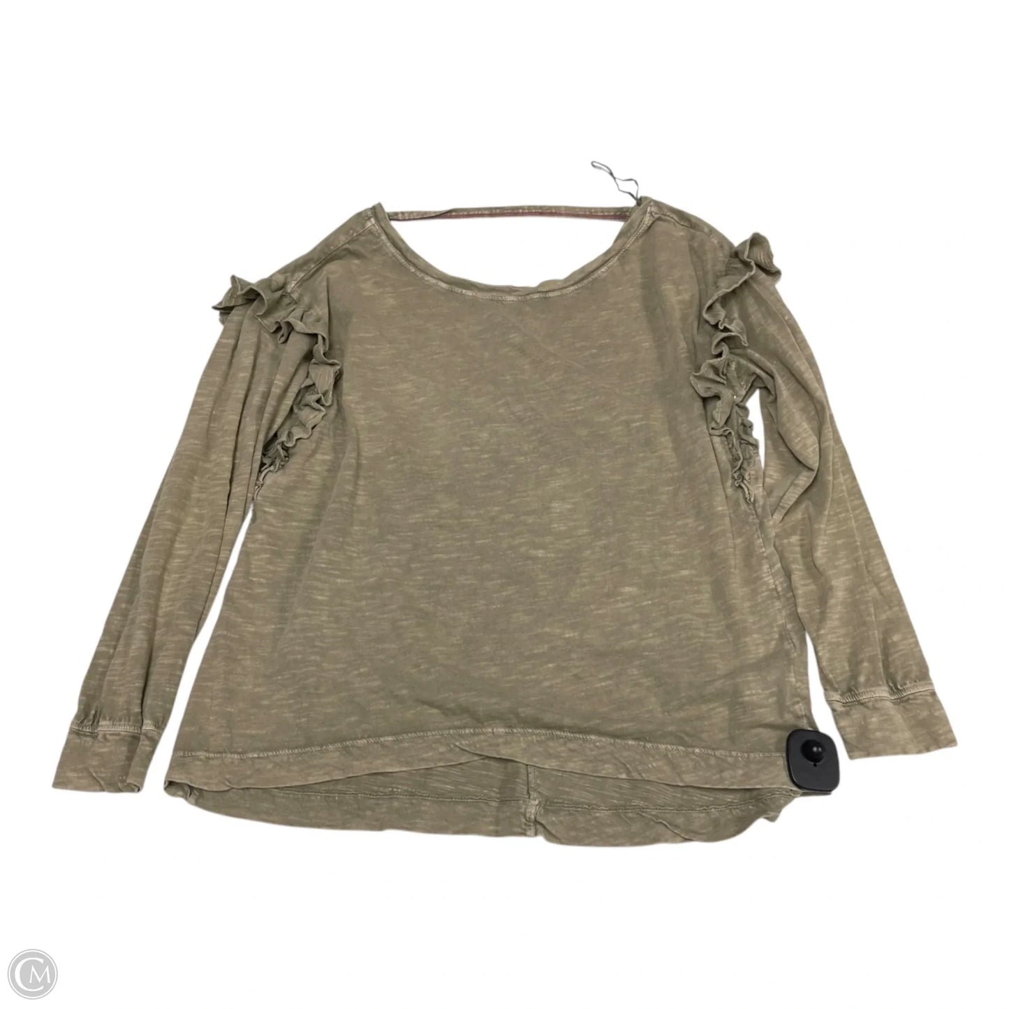 Top Long Sleeve By Pilcro In Green, Size: M