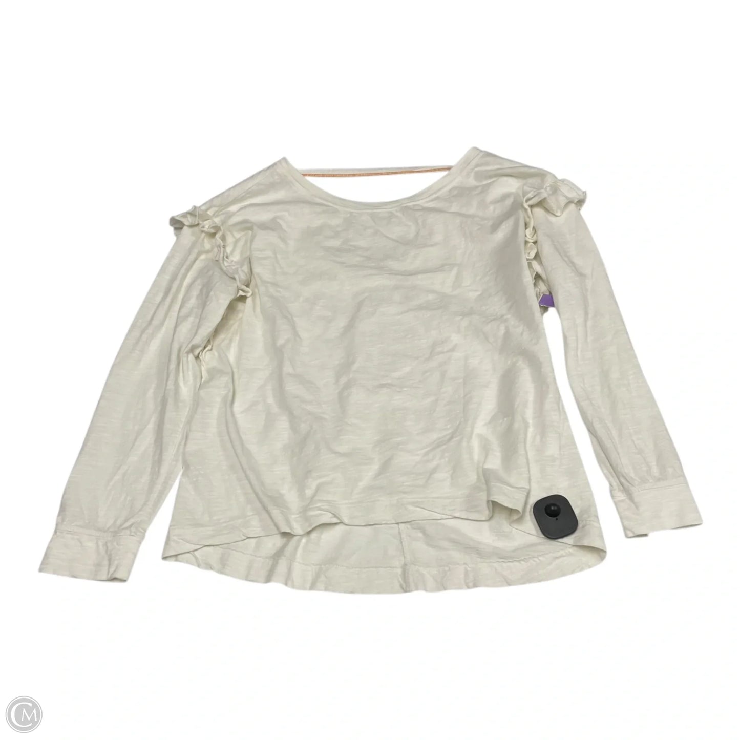 Top Long Sleeve By Pilcro In White, Size: M