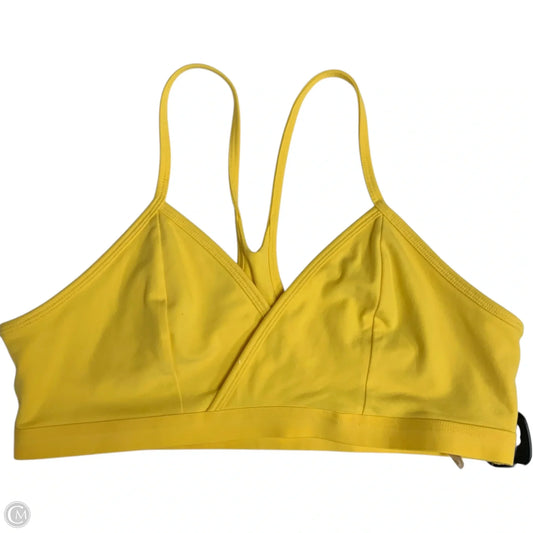 Athletic Bra By Fabletics In Yellow, Size: 1x