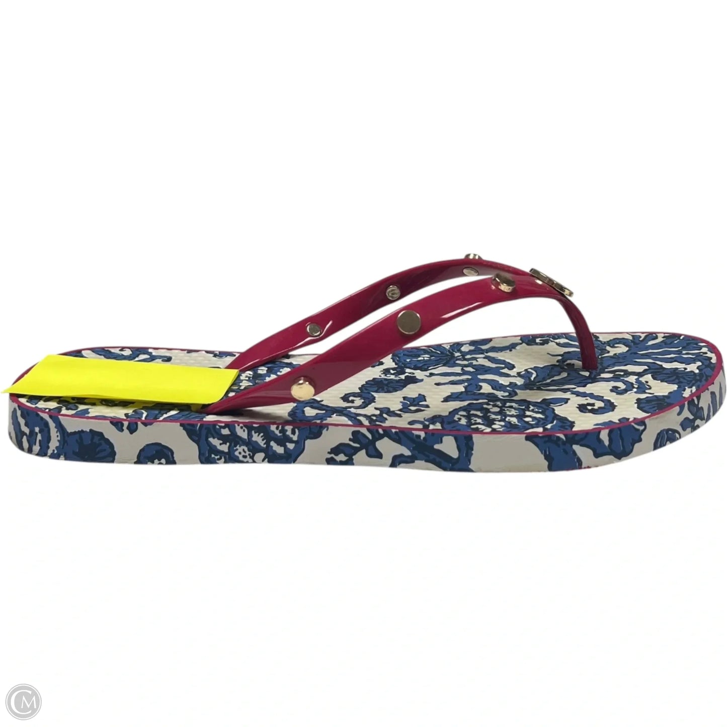 Sandals Designer By Lilly Pulitzer In Blue & Red, Size: 8