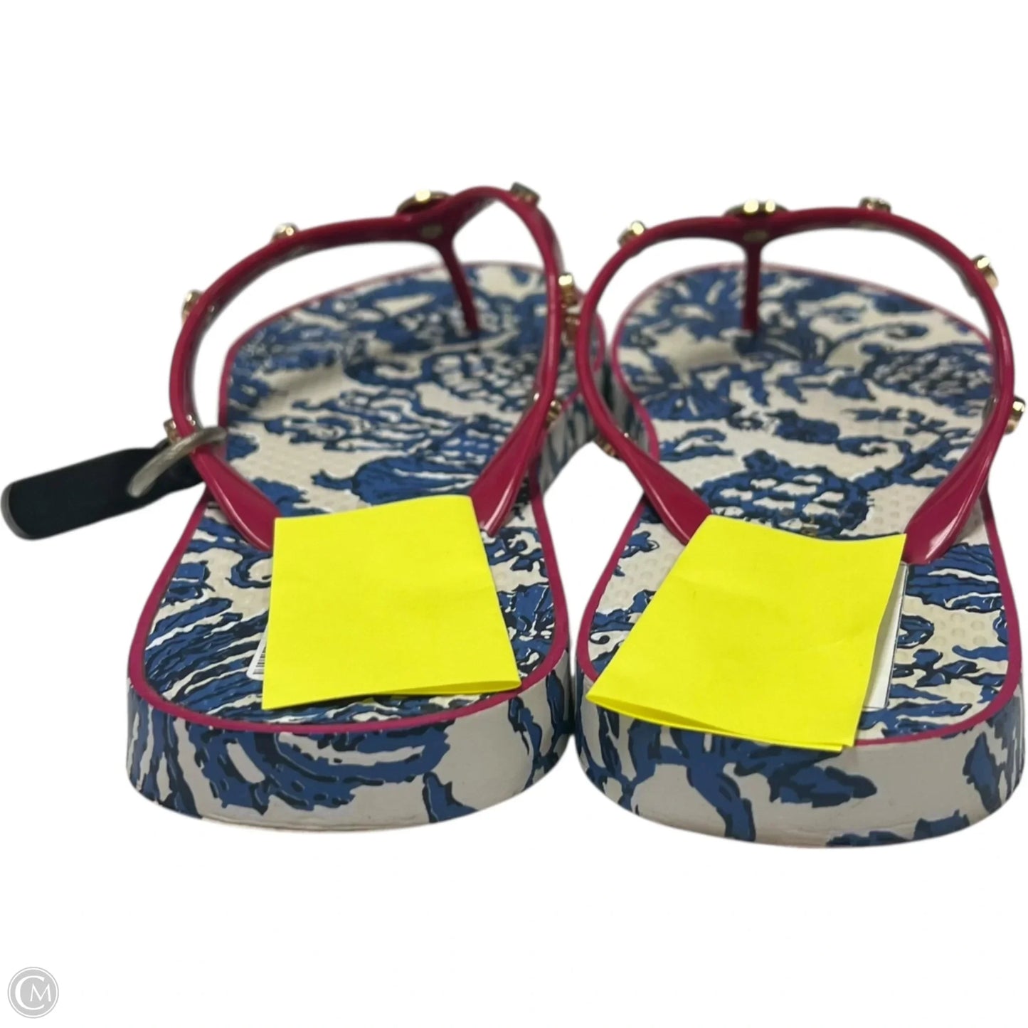 Sandals Designer By Lilly Pulitzer In Blue & Red, Size: 8