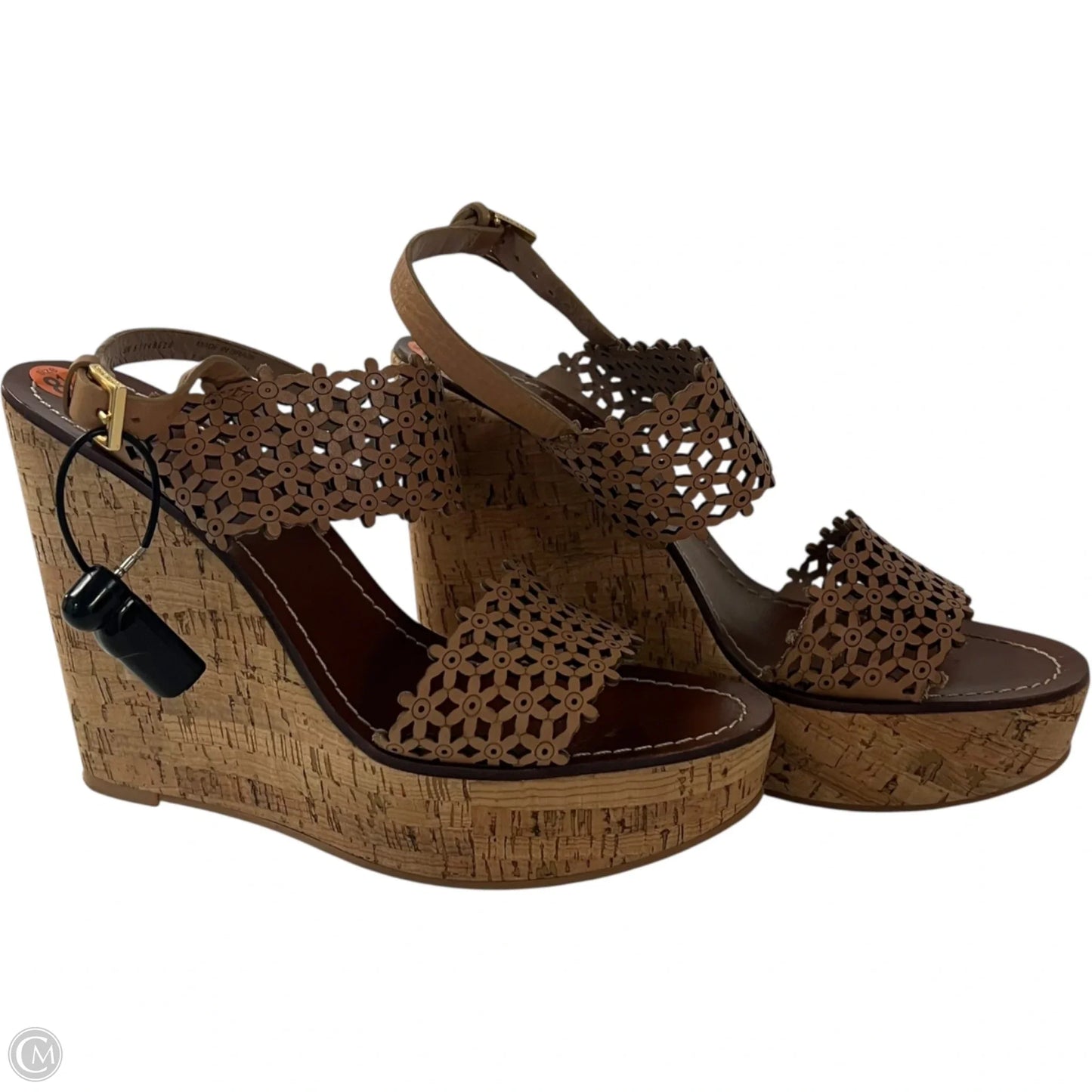 Sandals Designer By Tory Burch In Tan, Size: 8.5