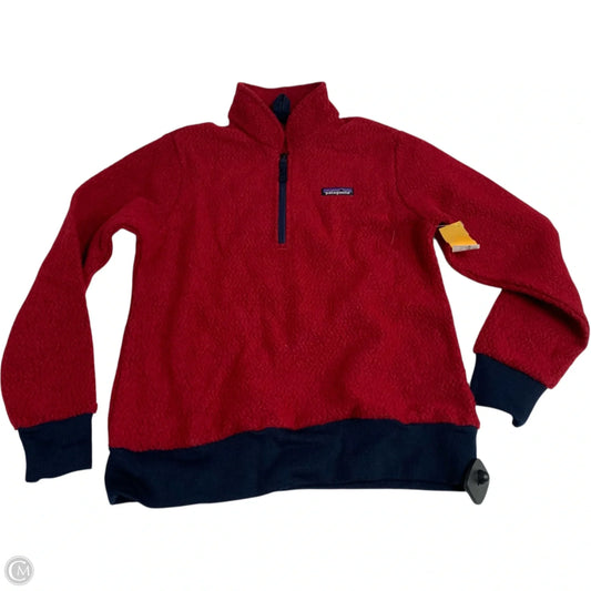 Sweatshirt Collar By Patagonia In Red, Size: S