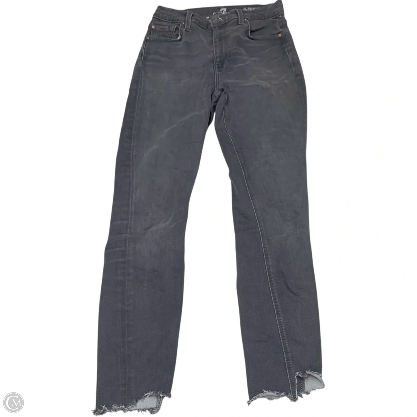 Jeans Designer By 7 For All Mankind In Grey Denim, Size: 2