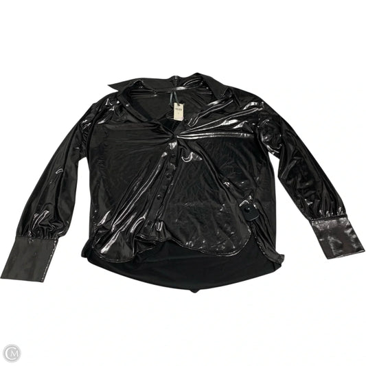 Top Long Sleeve By Anthropologie In Grey, Size: M