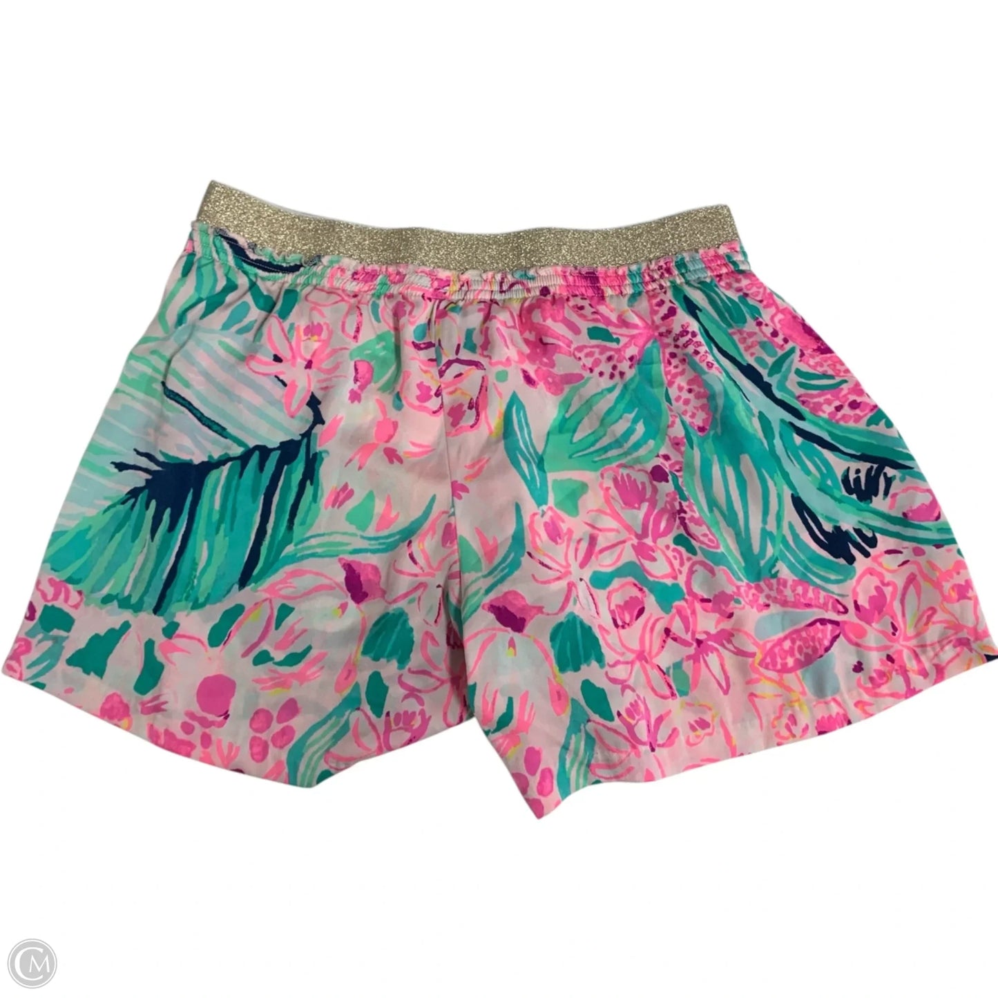 Shorts Designer By Lilly Pulitzer In Green & Pink, Size: S