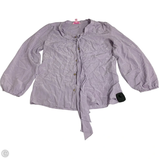 Top Long Sleeve Designer By Lilly Pulitzer In Purple, Size: S
