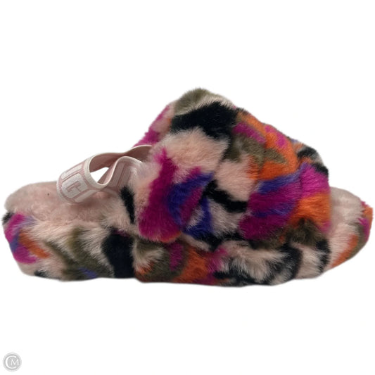 Sandals Designer By Ugg In Pink & Purple, Size: 6