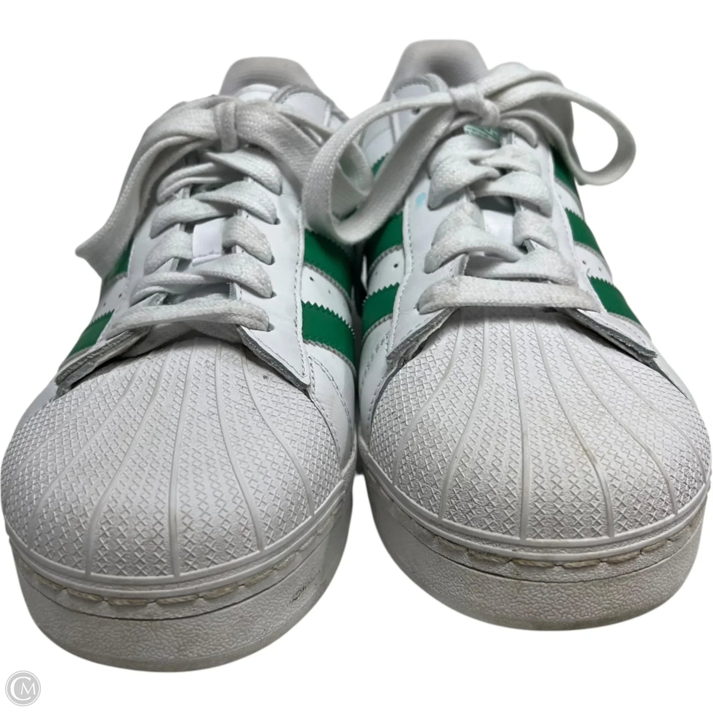 Shoes Sneakers By Adidas In Green & White, Size: 10.5