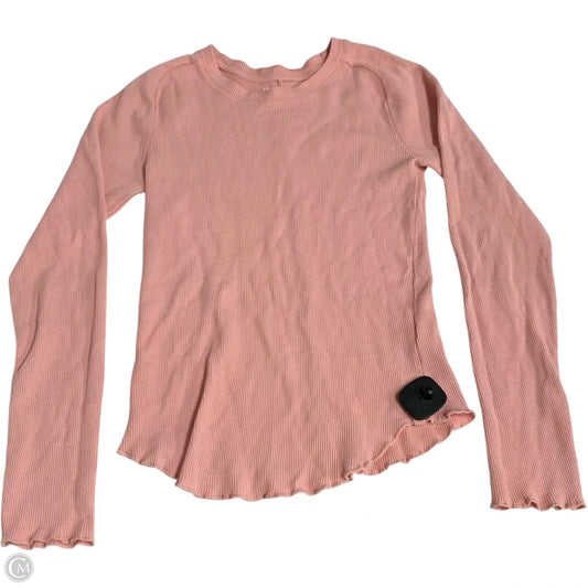 Top Long Sleeve By We The Free In Pink, Size: L