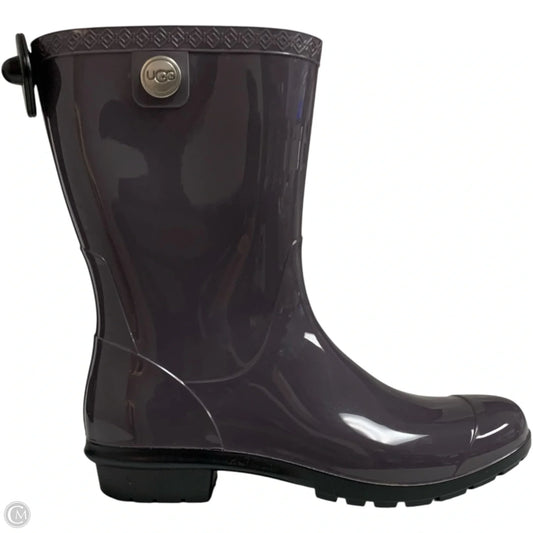 Boots Designer By Ugg In Purple, Size: 9