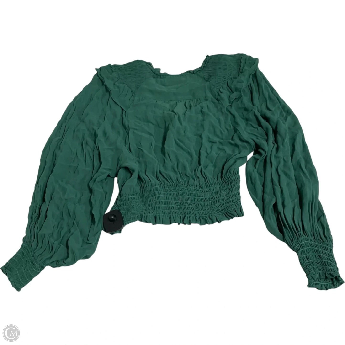 Blouse Long Sleeve By Anthropologie In Green, Size: Xs