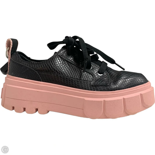 Shoes Sneakers By Sorel In Black & Pink, Size: 7