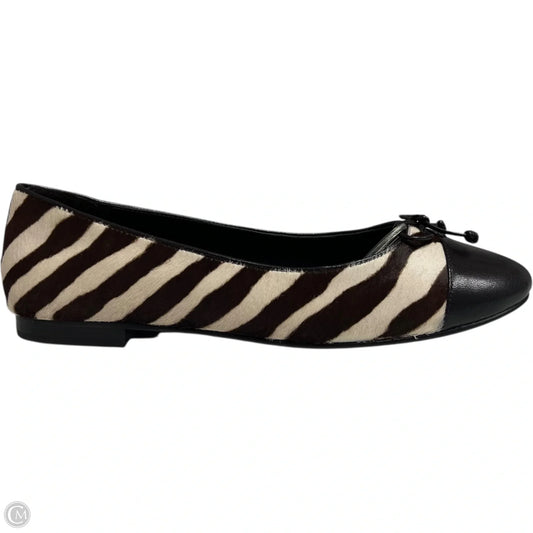 Shoes Designer By Tory Burch In Brown & Cream, Size: 9