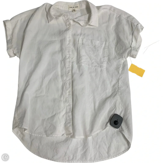 Top Short Sleeve By Cloth & Stone In White, Size: Xs