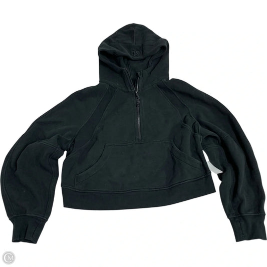 Athletic Sweatshirt Hoodie By Lululemon In Black, Size: M