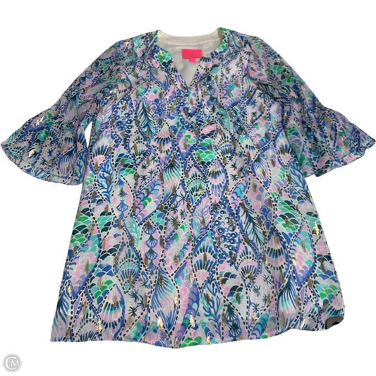 Dress Designer By Lilly Pulitzer In Blue & Purple, Size: S