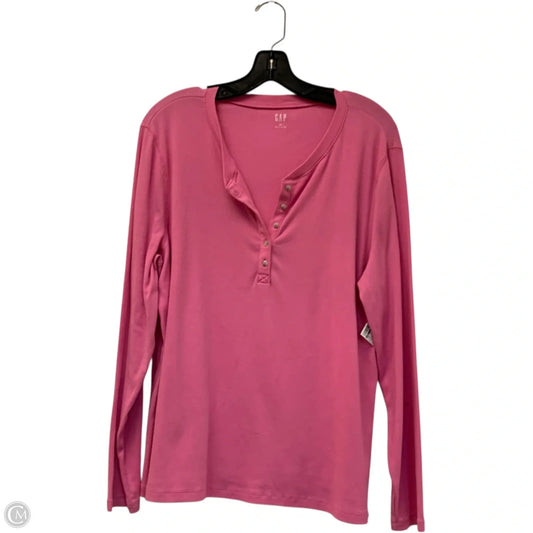 Top Long Sleeve By Gap In Pink, Size: 1x