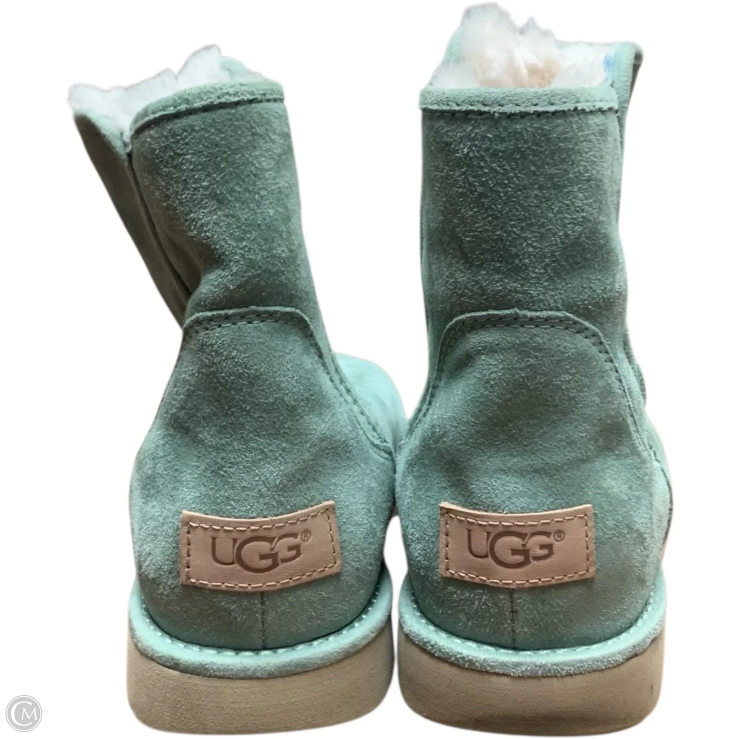 Boots Designer By Ugg In Green, Size: 9